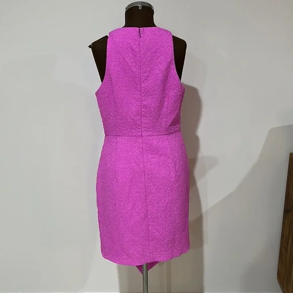 Sheike hot pink textured drape dress size 12 - Picture 5 of 8